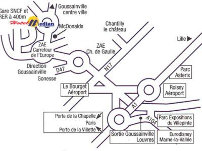 Median Roissy Cdg Aeroport Ξενοδοχείο Goussainville  Εξωτερικό φωτογραφία